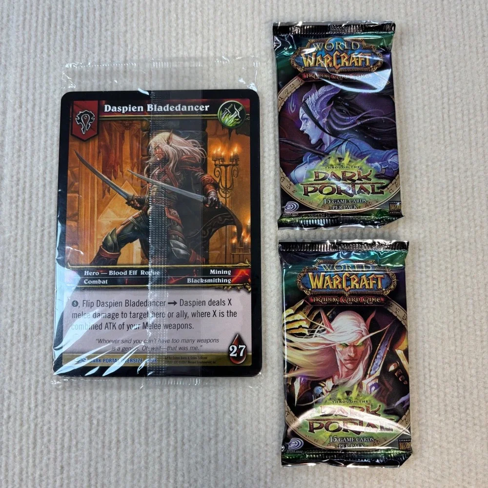 World of Warcraft Through the Dark‎ Portal 2 Sealed Packs & Oversized Hero Card